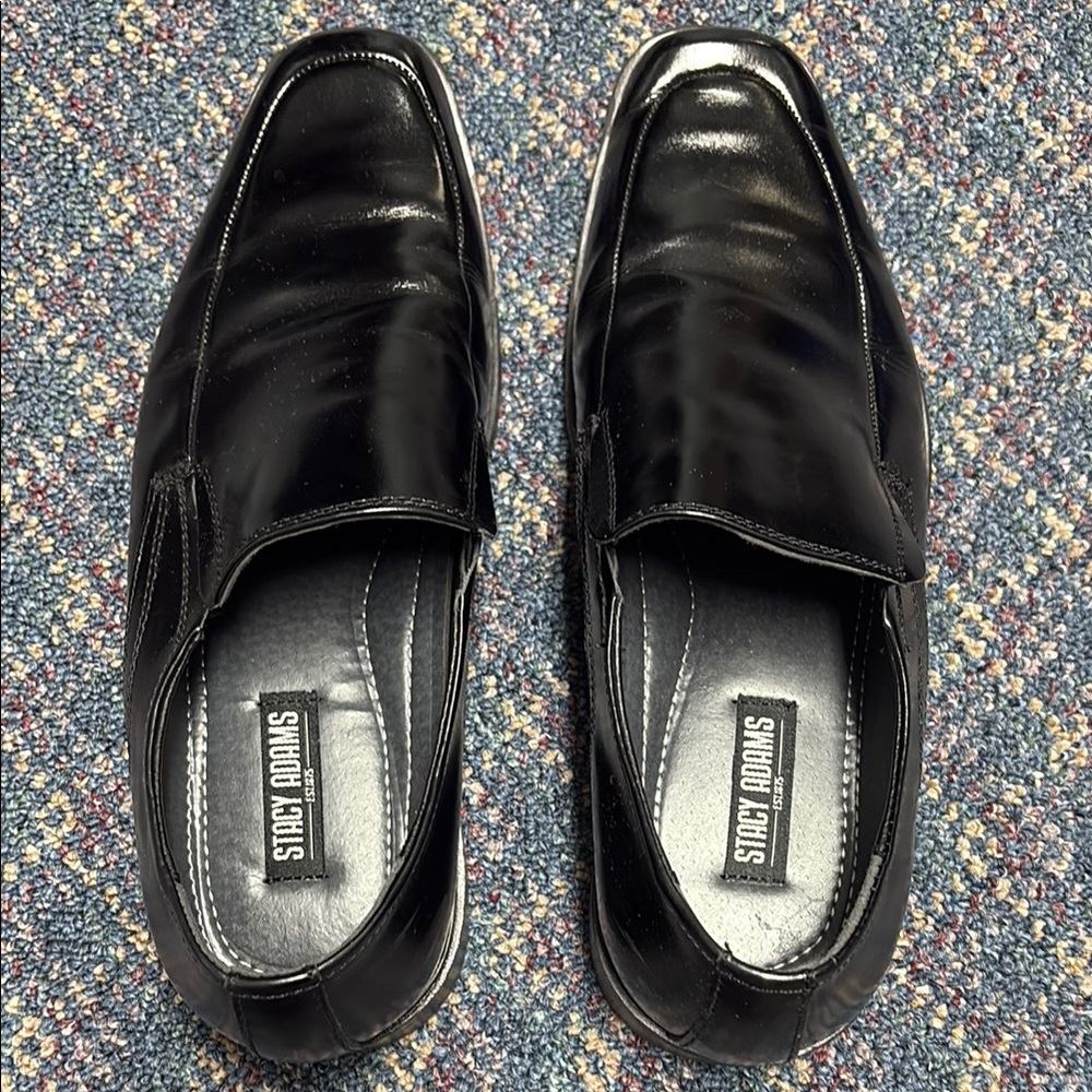 Preloved Stacy Adams Men's Black Dress Shoes size 7.5